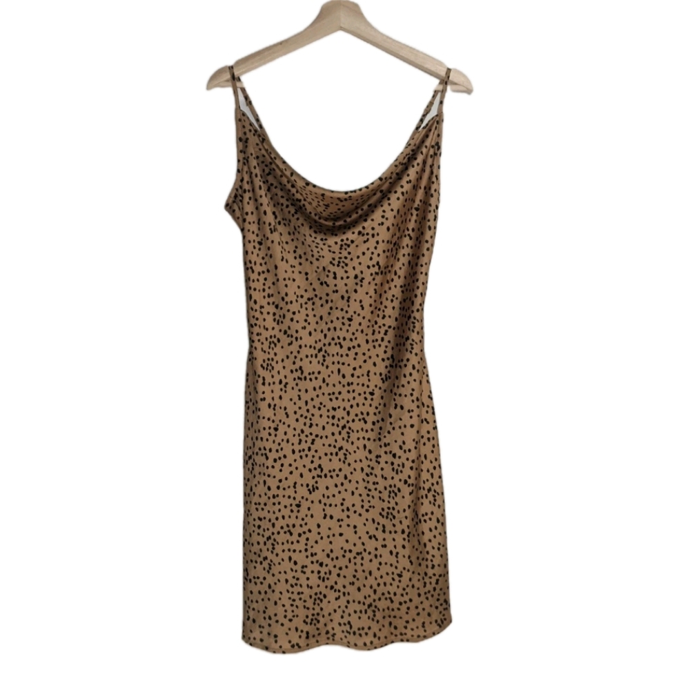 Windsor Mini Bronze Slip Dress Y2K Sexy Medium Date Night Mobwife Slinky